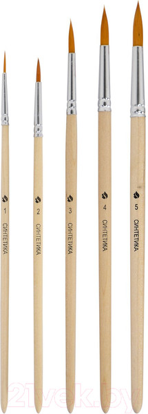 Изображение товара Набор кистей Художественные материалы Тинейджер С-6901 (5шт)