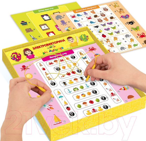 Изображение товара Развивающая игра Десятое королевство Электровикторина Логика с пеленок / 04327