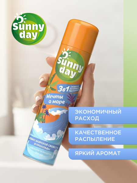 Изображение товара Освежитель воздуха Sunny Day Мечты о море (300мл)