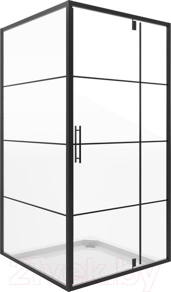 Изображение товара Душевой уголок Niagara Nova NG-0280-08 Black 80x80