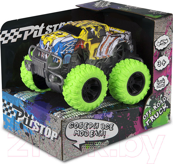 Изображение товара Автомобиль игрушечный Pit Stop Трак Граффити / PS-1818-10B-1