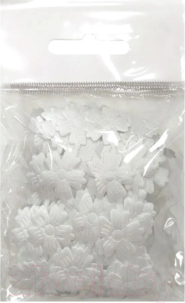 Изображение товара Тесьма декоративная No Brand Цветок-1 / 2309А (3м, белый)