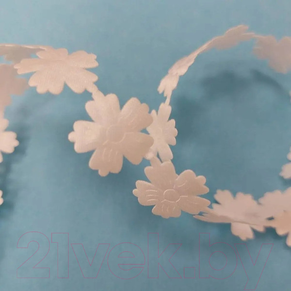 Изображение товара Тесьма декоративная No Brand Цветок-1 / 2309А (3м, белый)