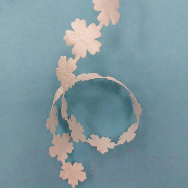 Изображение товара Тесьма декоративная No Brand Цветок-1 / 2309А (3м, белый)