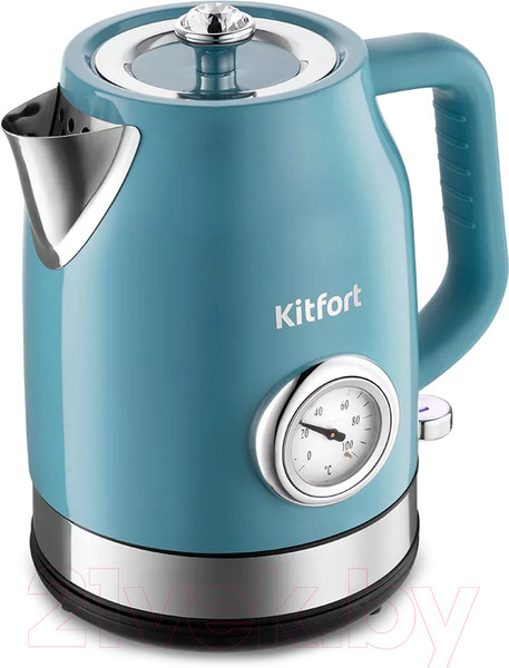 Изображение товара Электрочайник Kitfort KT-6147-2 (темно-бирюзовый)