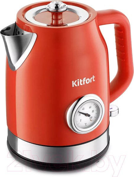 Изображение товара Электрочайник Kitfort KT-6147-3 (красный)