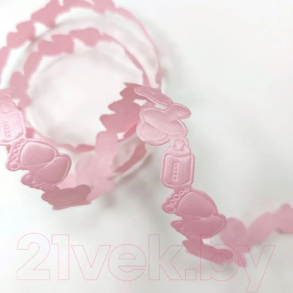 Изображение товара Тесьма декоративная No Brand Малыш / 2302-1А (3м, розовый)