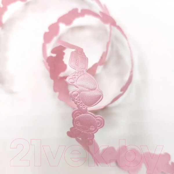 Изображение товара Тесьма декоративная No Brand Малыш / 2302-1А (3м, розовый)
