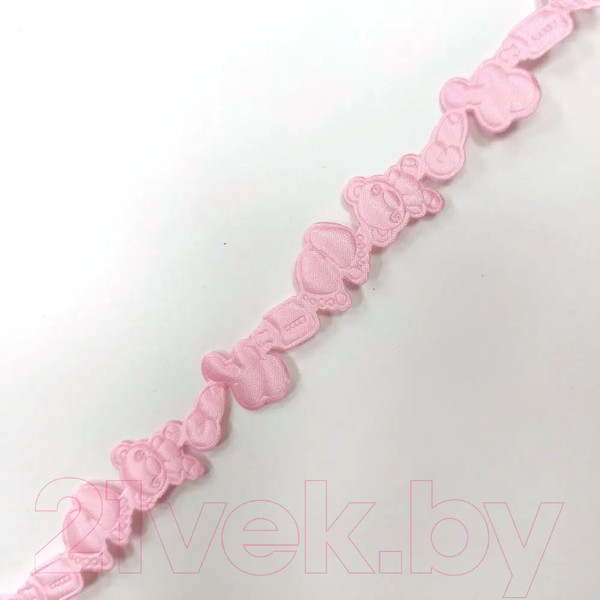 Изображение товара Тесьма декоративная No Brand Малыш / 2302-1А (3м, розовый)