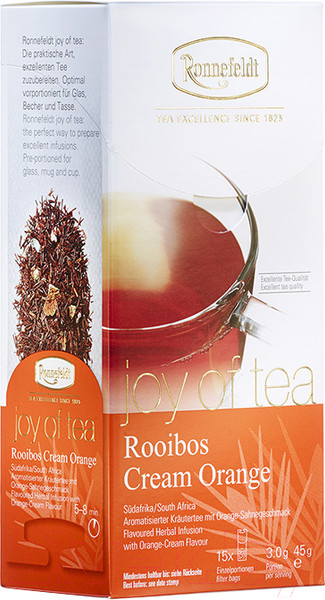 Изображение товара Чайный напиток Ronnefeldt Rooibos Cream Orange (15пак)