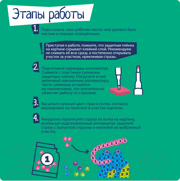 Изображение товара Набор алмазной вышивки Bondibon Лягушки / ВВ5622