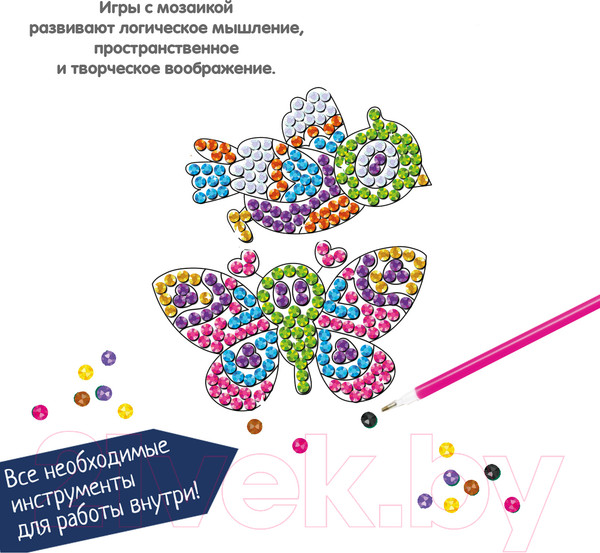 Изображение товара Набор алмазной вышивки Bondibon Наклейки на окно многоразовые 2 / ВВ5620