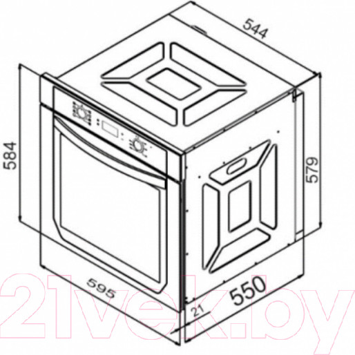 Изображение товара Электрический духовой шкаф Schtoff Decor 1100