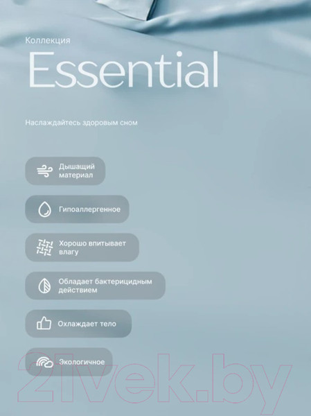 Изображение товара Комплект постельного белья GoodNight Essential 2 / 368199 (голубой)