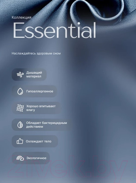 Изображение товара Комплект постельного белья GoodNight Essential 2 / 368198 (синий)