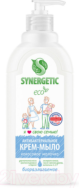 Изображение товара Мыло жидкое Synergetic Кокосовое Молочко (500мл)