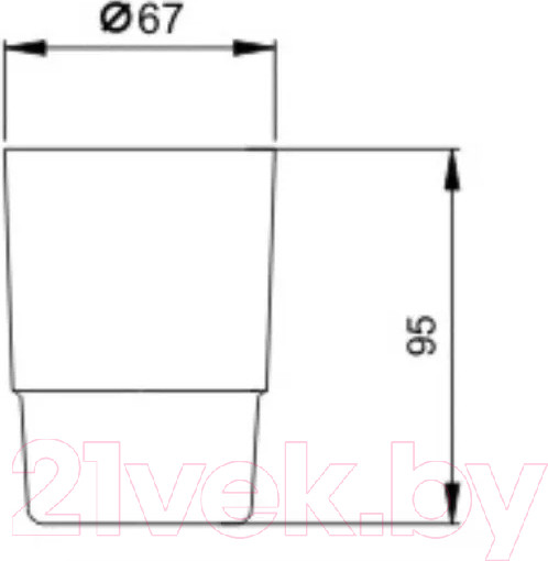 Изображение товара Стакан для зубной щетки и пасты Potato P204