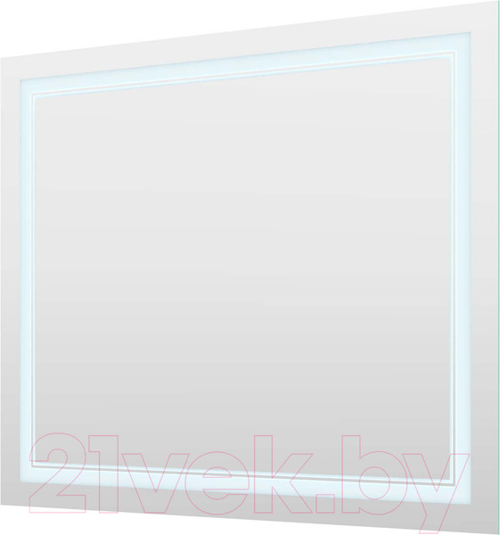 Изображение товара Зеркало Пекам Astra 2 100x80 / astra2-100x80dcl (с подсветкой, сенсором на взмах руки и часами)