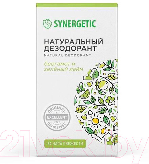 Изображение товара Дезодорант шариковый Synergetic Бергамот-зеленый лайм (50мл)