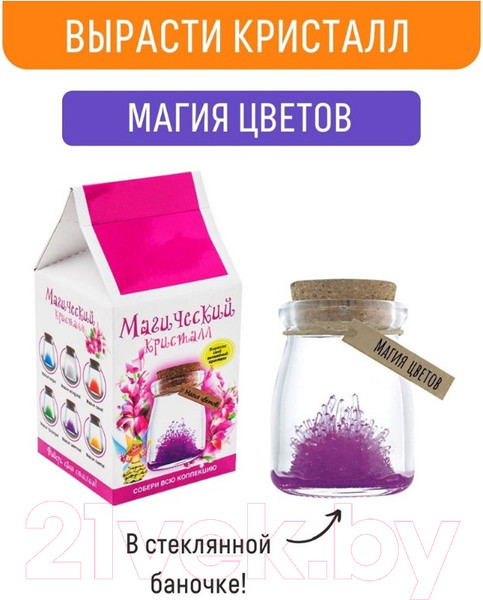 Изображение товара Набор для выращивания кристаллов Волшебный кристалл Магический кристалл Магия цветов / m5