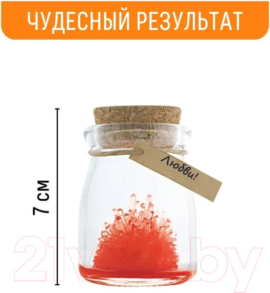 Изображение товара Набор для выращивания кристаллов Волшебный кристалл Кристалл с пожеланием Любви / k3