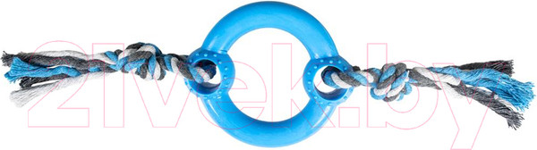 Изображение товара Игрушка для собак Duvo Plus Кольцо с веревками / 4705064/DV (синий)