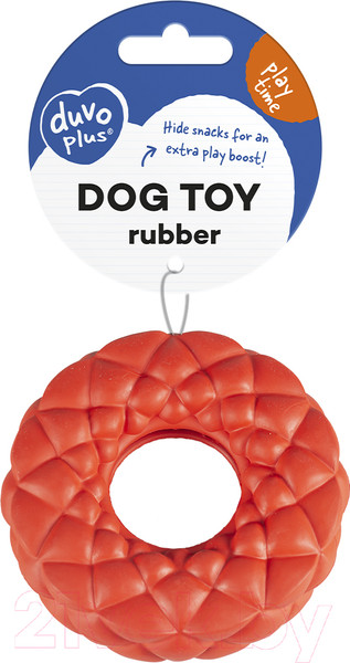 Изображение товара Игрушка для собак Duvo Plus Кольцо с пузырями / 13713/DV (красный)