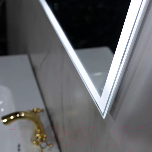 Изображение товара Зеркало Пекам Greta 80x90 / greta-80x90d (с подсветкой, сенсором на взмах руки)