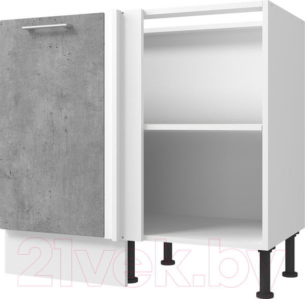 Изображение товара Шкаф под мойку Горизонт Мебель Оптима 40 угловой (бетон грей)