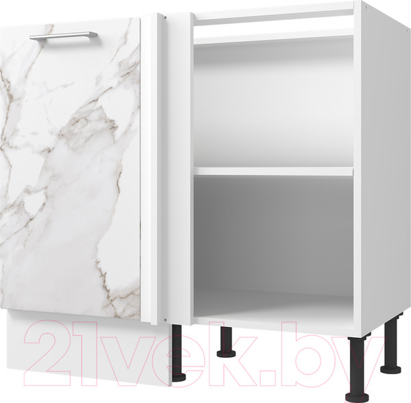 Изображение товара Шкаф под мойку Горизонт Мебель Оптима 40 угловой (мрамор милк)