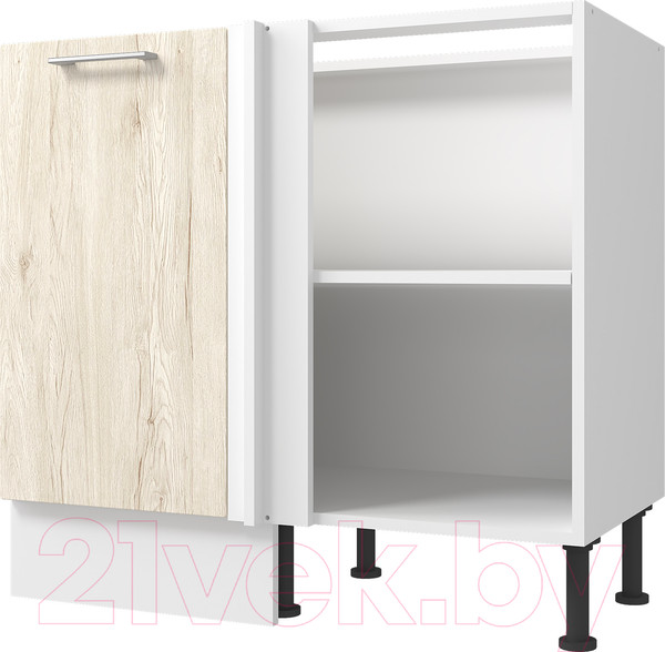 Изображение товара Шкаф под мойку Горизонт Мебель Оптима 40 угловой (рустик молочный)