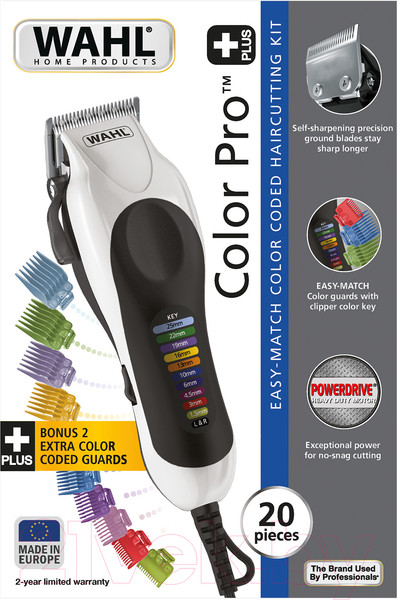 Изображение товара Набор для стайлинга Wahl Color Pro Plus / 20104.0460 (серый/белый)