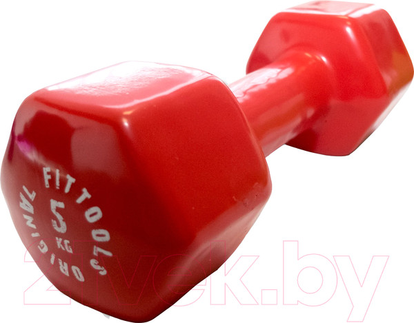 Изображение товара Гантель Original FitTools FT-VWB-5 (красный)