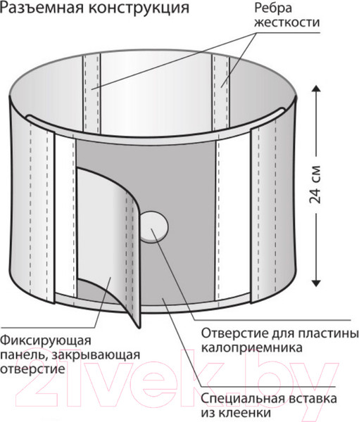 Изображение товара Бандаж абдоминальный Польза Для стомы 0317 тип 321-I (р.1)