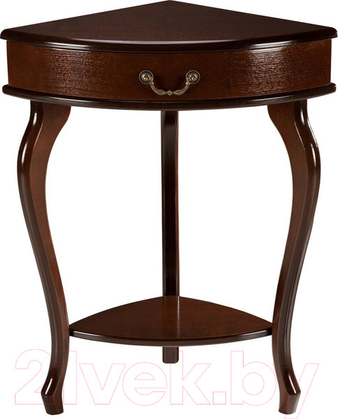 Изображение товара Консольный столик Мебелик Элегант угловой (орех)