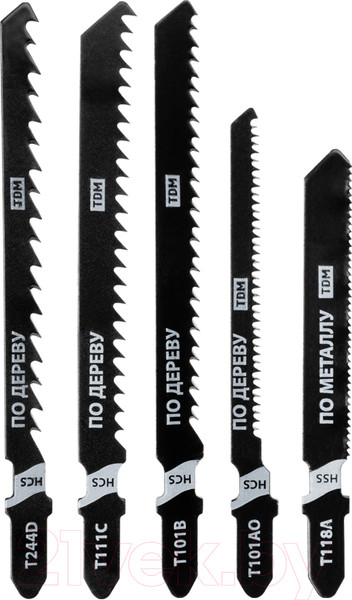 Изображение товара Набор пильных полотен TDM SQ1089-0212 (5шт)