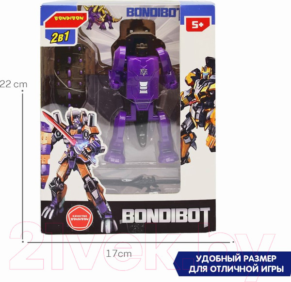 Изображение товара Робот-трансформер Bondibon Робот-динозавр. Трицератопс / ВВ5671