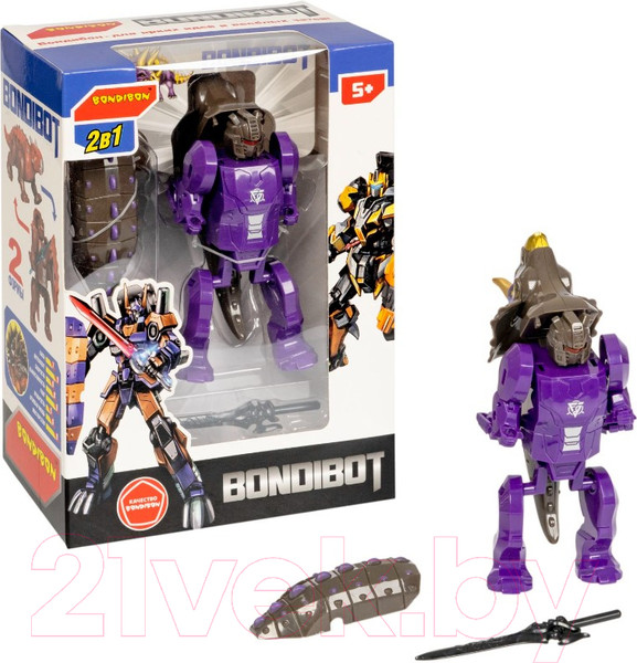 Изображение товара Робот-трансформер Bondibon Робот-динозавр. Трицератопс / ВВ5671