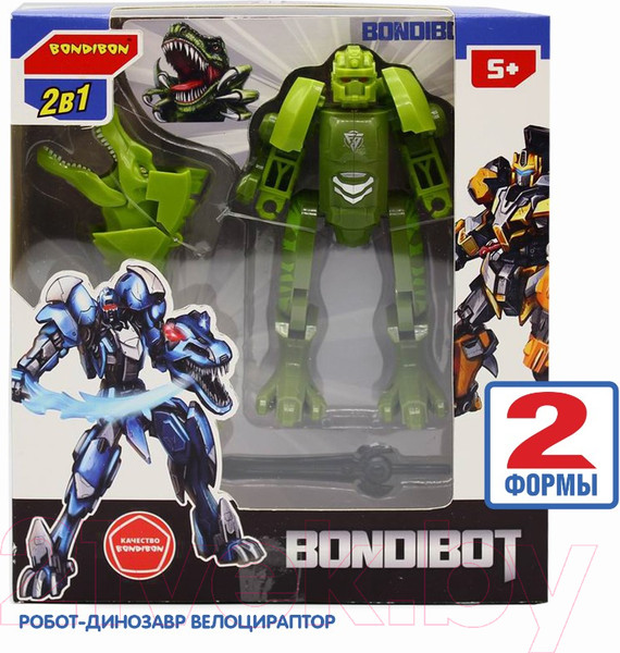 Изображение товара Робот-трансформер Bondibon Робот-динозавр Велоцираптор / ВВ5672