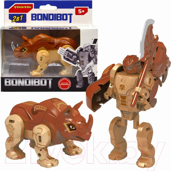 Изображение товара Робот-трансформер Bondibon Робот-носорог / ВВ5674
