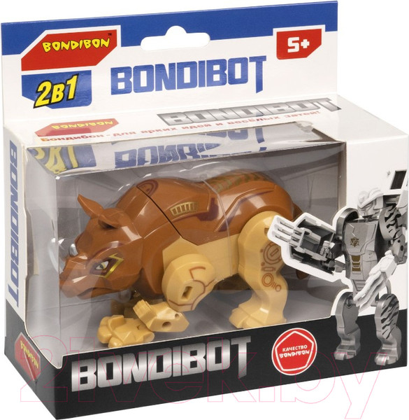 Изображение товара Робот-трансформер Bondibon Робот-носорог / ВВ5674