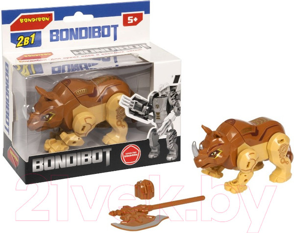 Изображение товара Робот-трансформер Bondibon Робот-носорог / ВВ5674