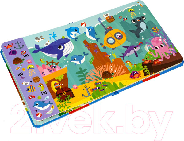 Изображение товара Развивающая книга Bondibon Мини игры Играю где хочу Виммельбух Найди Покажи Сосчитай/ВВ5474