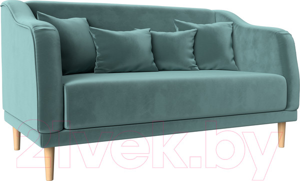 Изображение товара Диван Лига Диванов Киото (велюр бирюзовый)