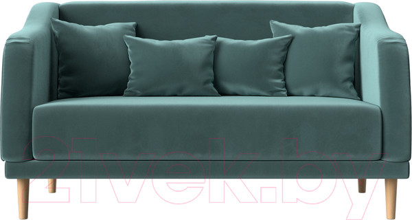 Изображение товара Диван Лига Диванов Киото (велюр бирюзовый)