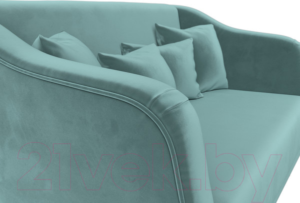 Изображение товара Диван Лига Диванов Киото (велюр бирюзовый)