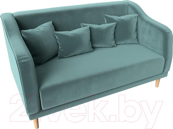 Изображение товара Диван Лига Диванов Киото (велюр бирюзовый)