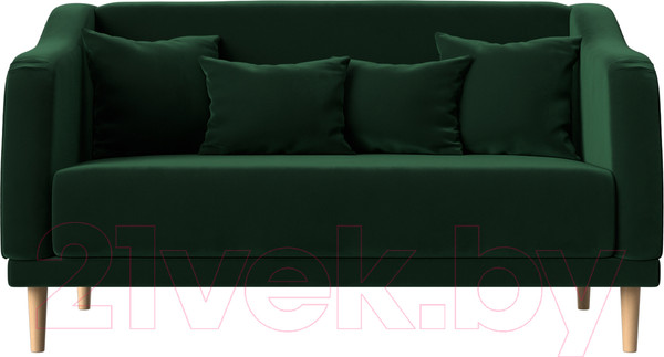 Изображение товара Диван Лига Диванов Киото (велюр зеленый)