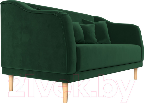 Изображение товара Диван Лига Диванов Киото (велюр зеленый)