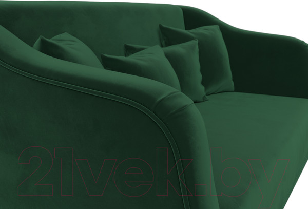 Изображение товара Диван Лига Диванов Киото (велюр зеленый)